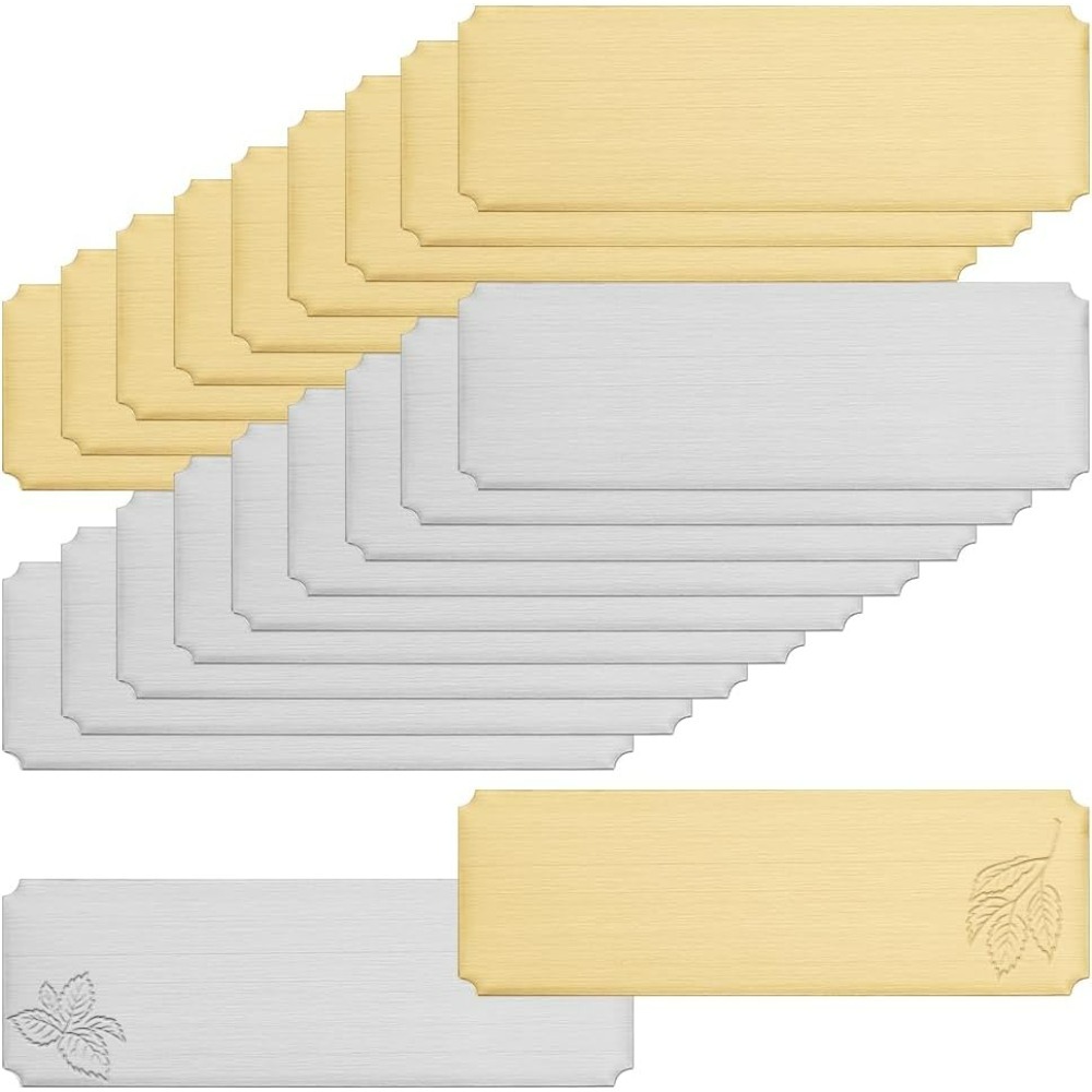 Industrial Laser Marker - 30pcs Name Plates Laser Engraved Blank