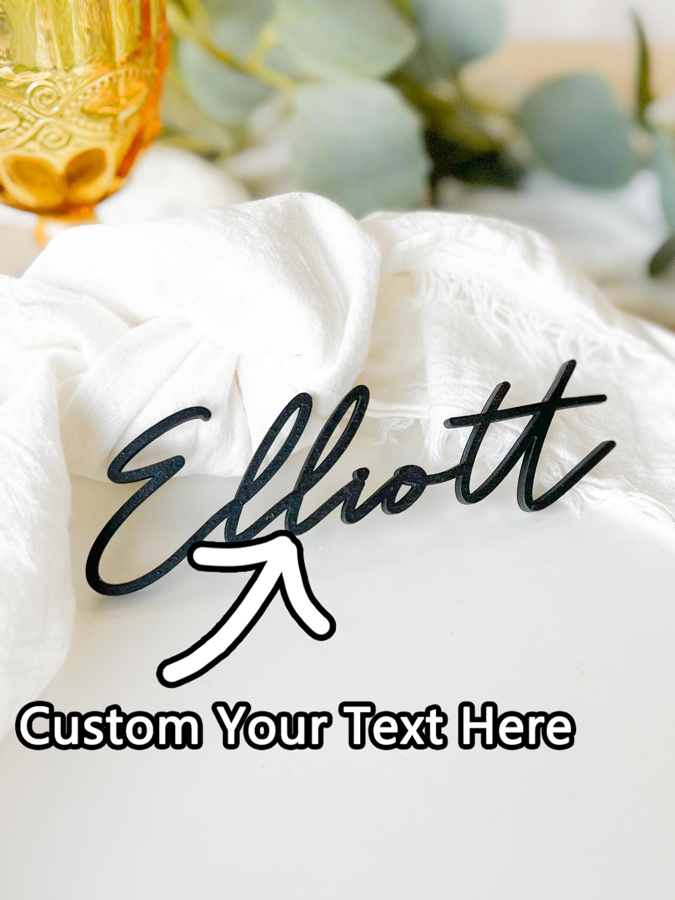Industrial Laser Marker - 1PC Custom Seat Card - Personalized