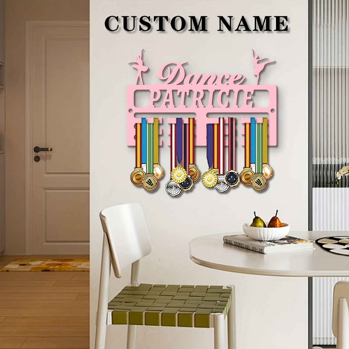 Industrial Laser Marker - 1pc Custom Wooden Medal Hanger, Personalized