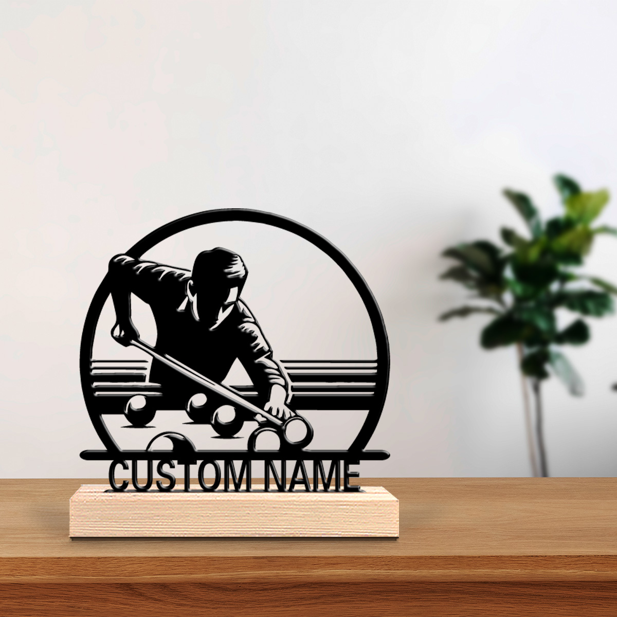 Industrial Laser Power - 1pc Romantic Personalized Custom billiards Metal