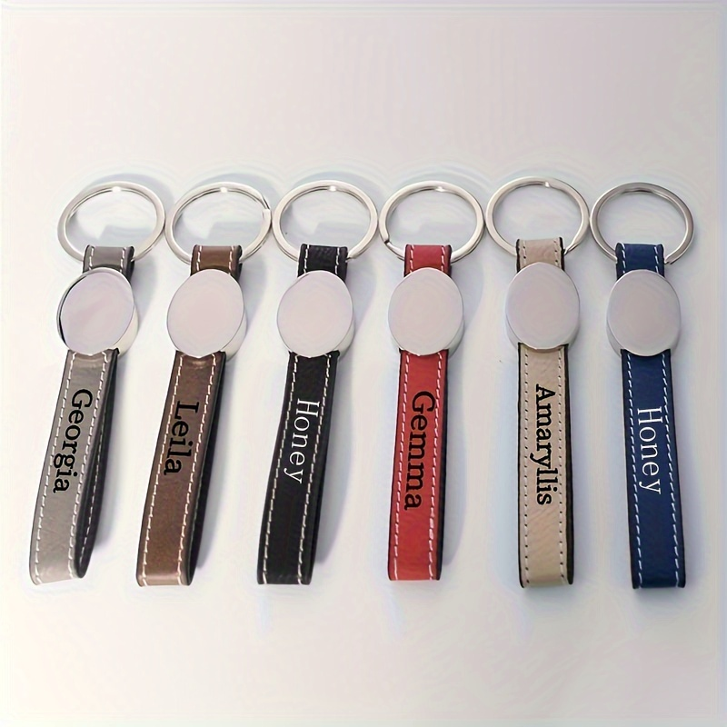 Industrial Laser Marker - Personalised Name Keychain, Zinc Alloy Keyring