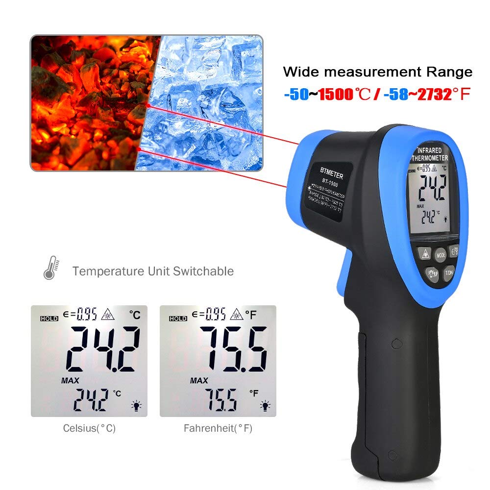-50℃ to 1500℃ Laser Thermomete - Industrial Infrared Laser incelemesi ve fiyatı