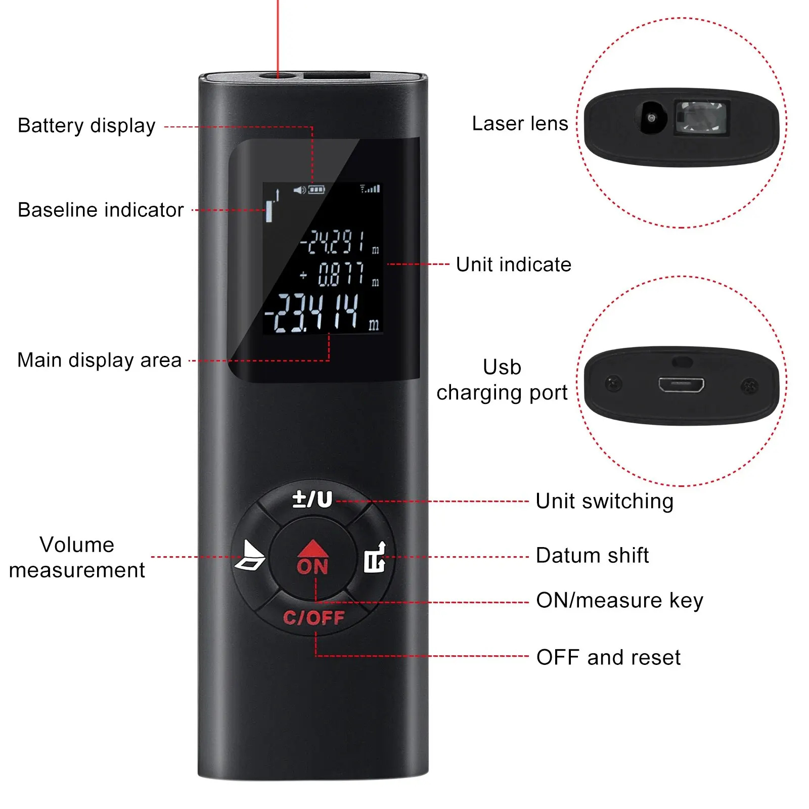 40M/60M Mini Smart Laser Dista - Industrial Laser Sensor incelemesi ve fiyatı
