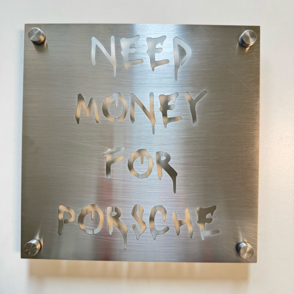 Modern Stainless Steel Signboa - Industrial Laser Power incelemesi ve fiyatı
