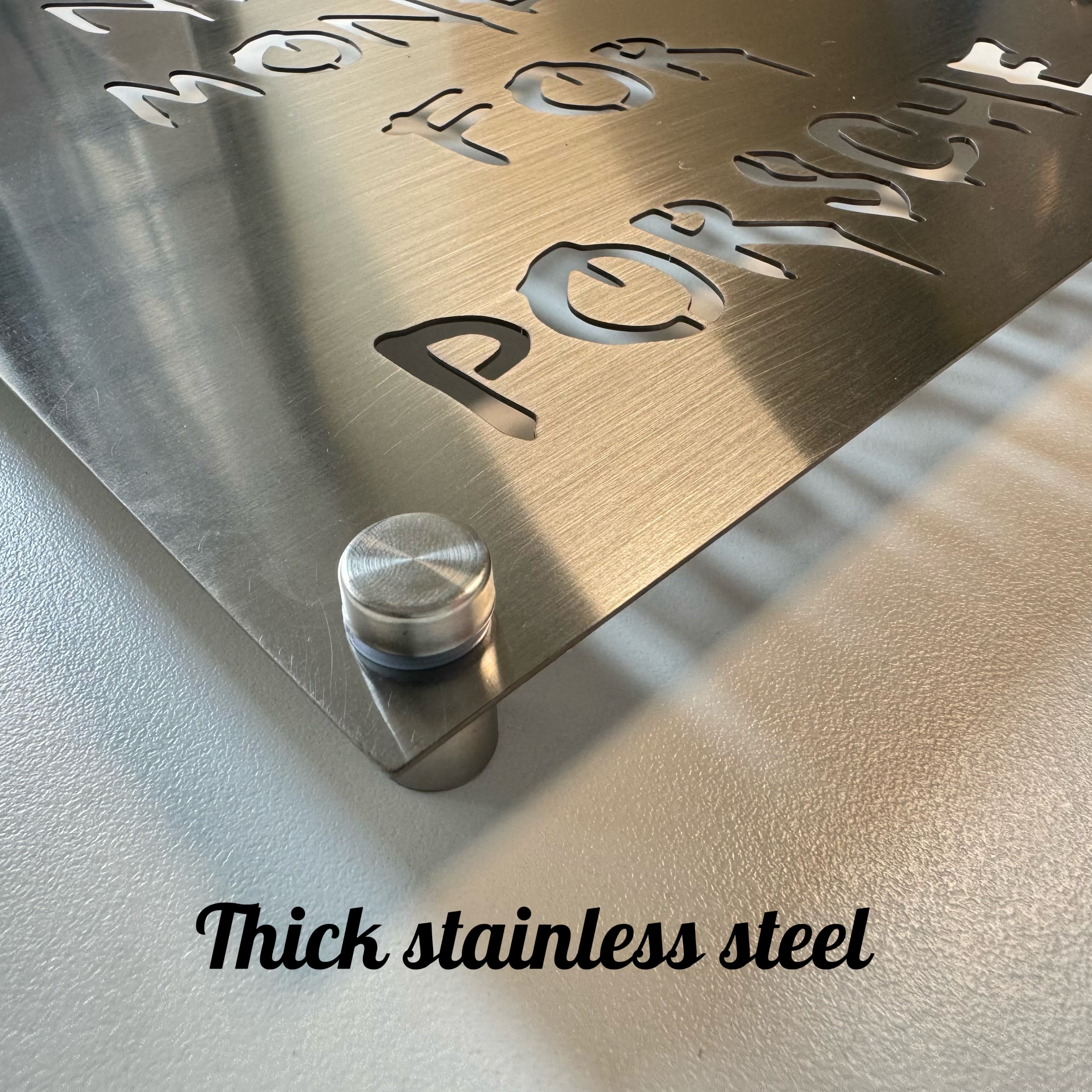Modern Stainless Steel Signboa - Industrial Laser Power incelemesi ve fiyatı
