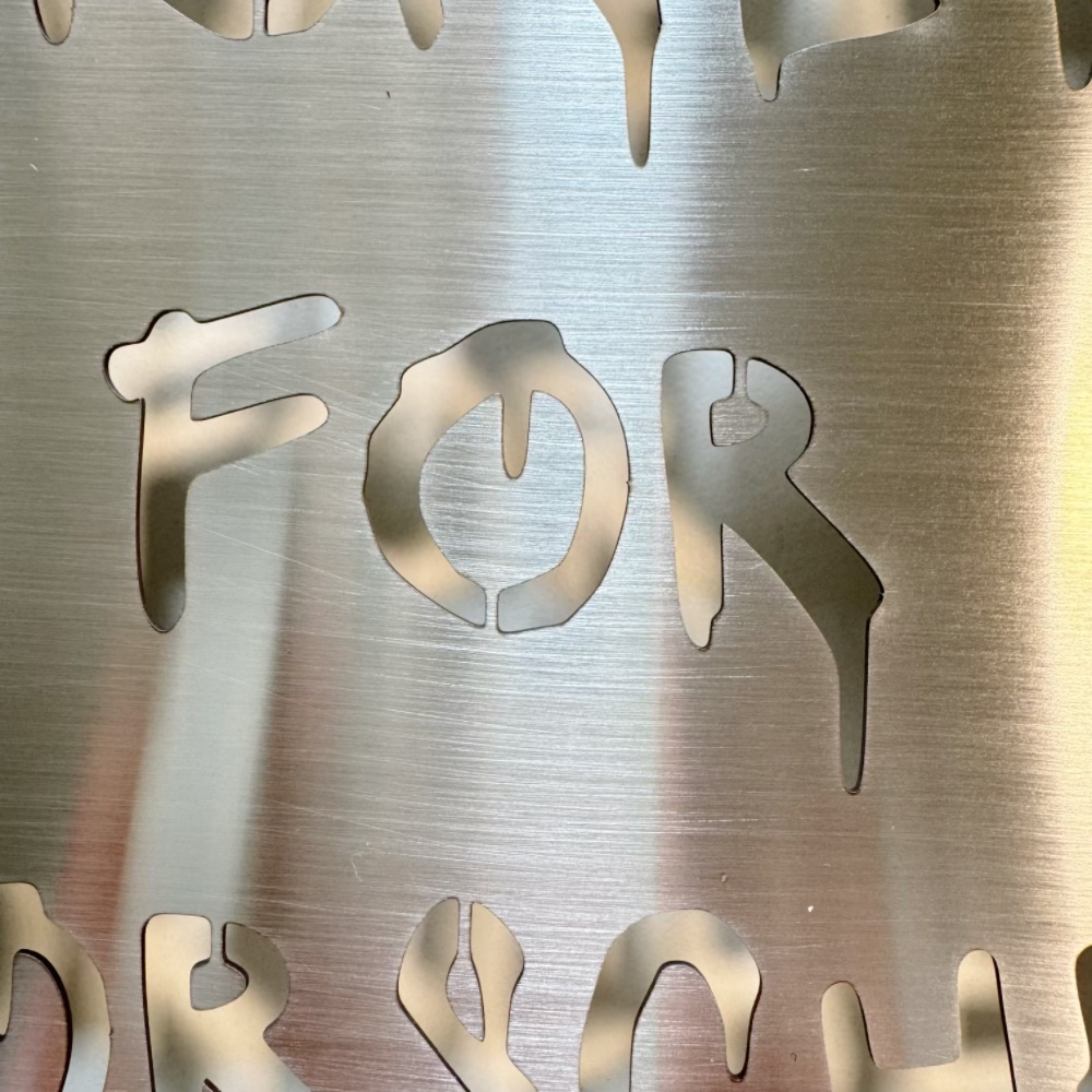 Modern Stainless Steel Signboa - Industrial Laser Power incelemesi ve fiyatı