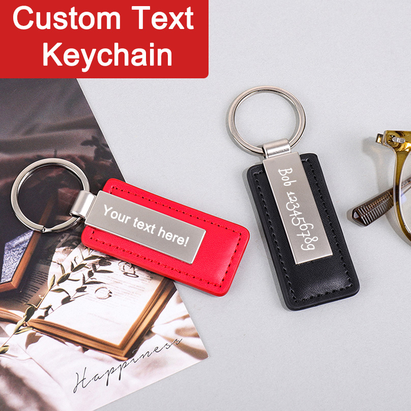 PU Leather Custom Name Keychai - Industrial Laser Marker incelemesi ve fiyatı