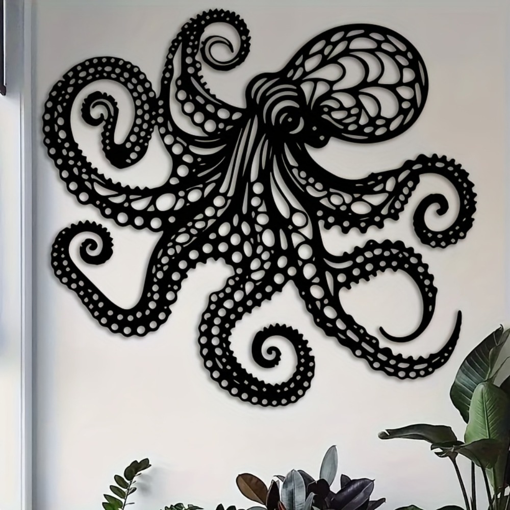 Large Metal Octopus Wall Art S - Industrial Laser Power incelemesi ve fiyatı