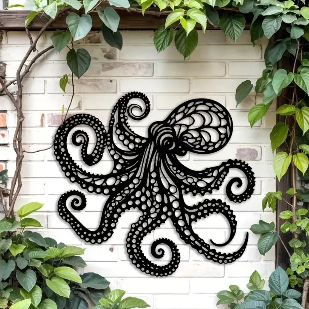 Large Metal Octopus Wall Art S - Industrial Laser Power incelemesi ve fiyatı