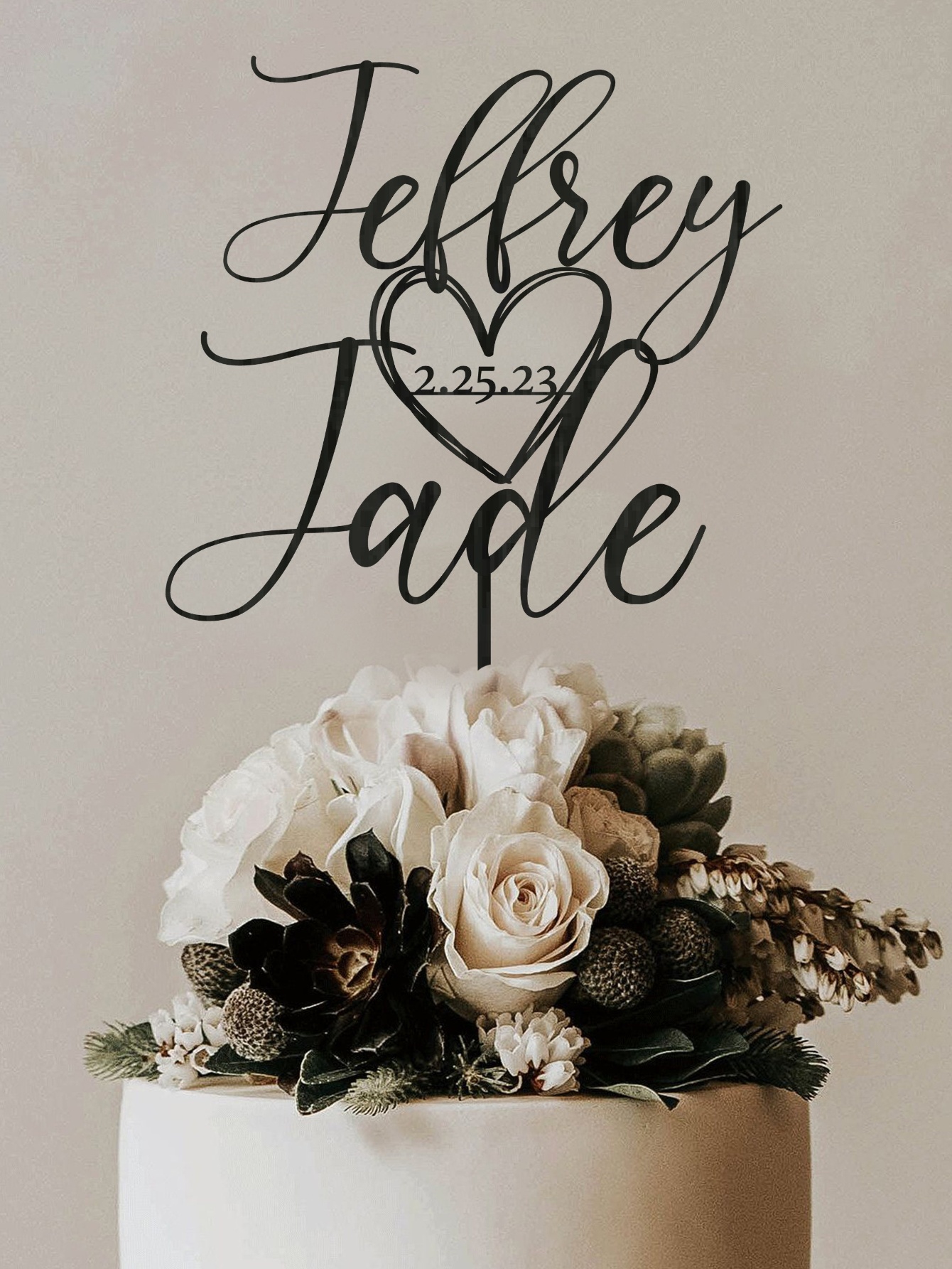 Custom Cake Topper - 1PC Perso - Industrial Laser Marker incelemesi ve fiyatı