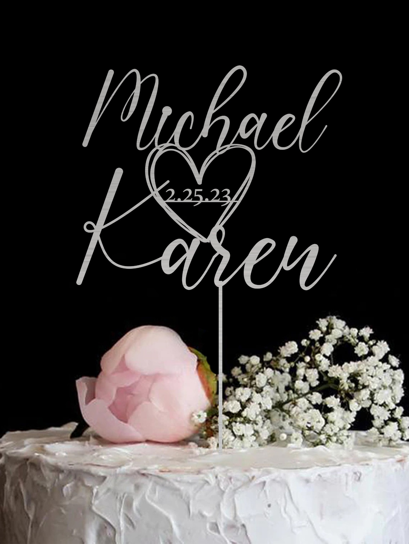 Custom Cake Topper - 1PC Perso - Industrial Laser Marker incelemesi ve fiyatı