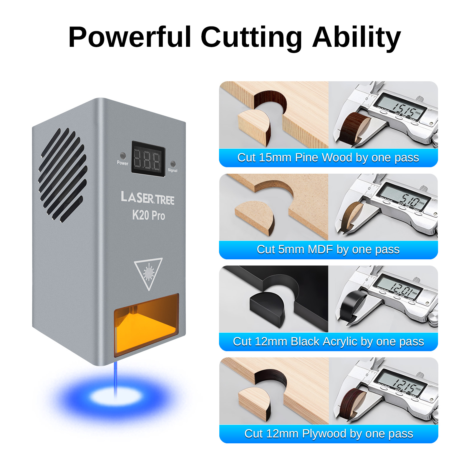 LASER TREE 20W Optical Power L - Air Assist Pump Laser incelemesi ve fiyatı
