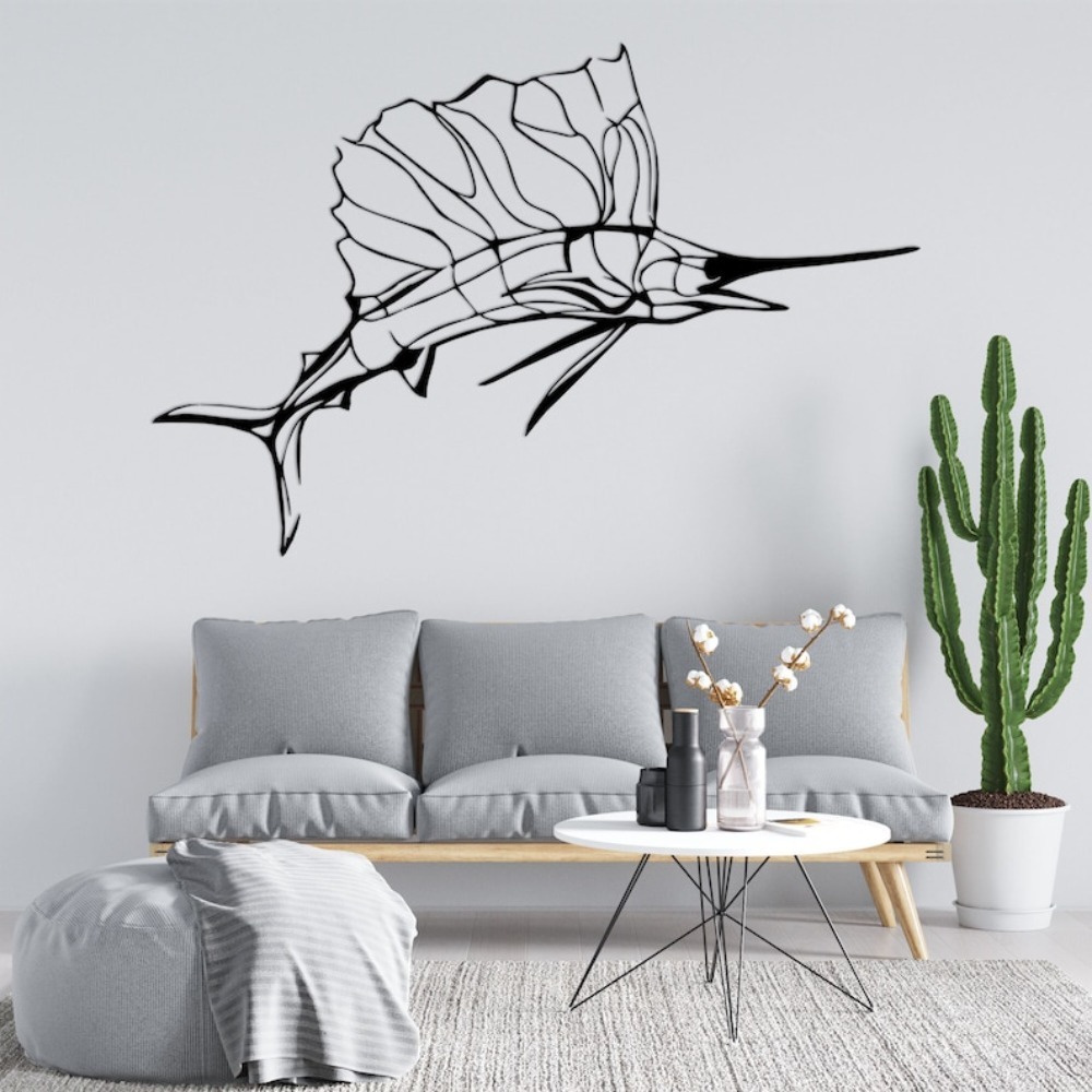 Swordfish Nautical Metal Wall  - Industrial Laser Power incelemesi ve fiyatı