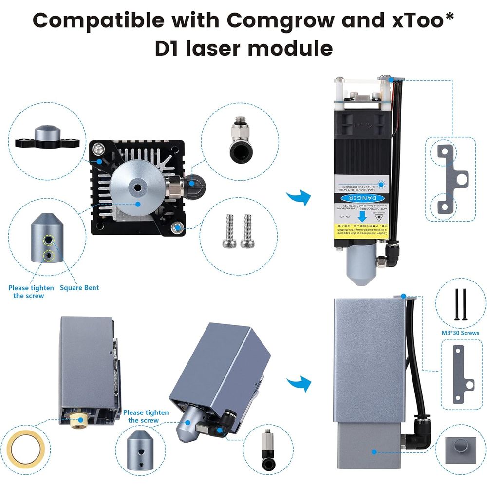 Comgrow Air Assist or Laser Cu - Air Assist Pump Laser incelemesi ve fiyatı