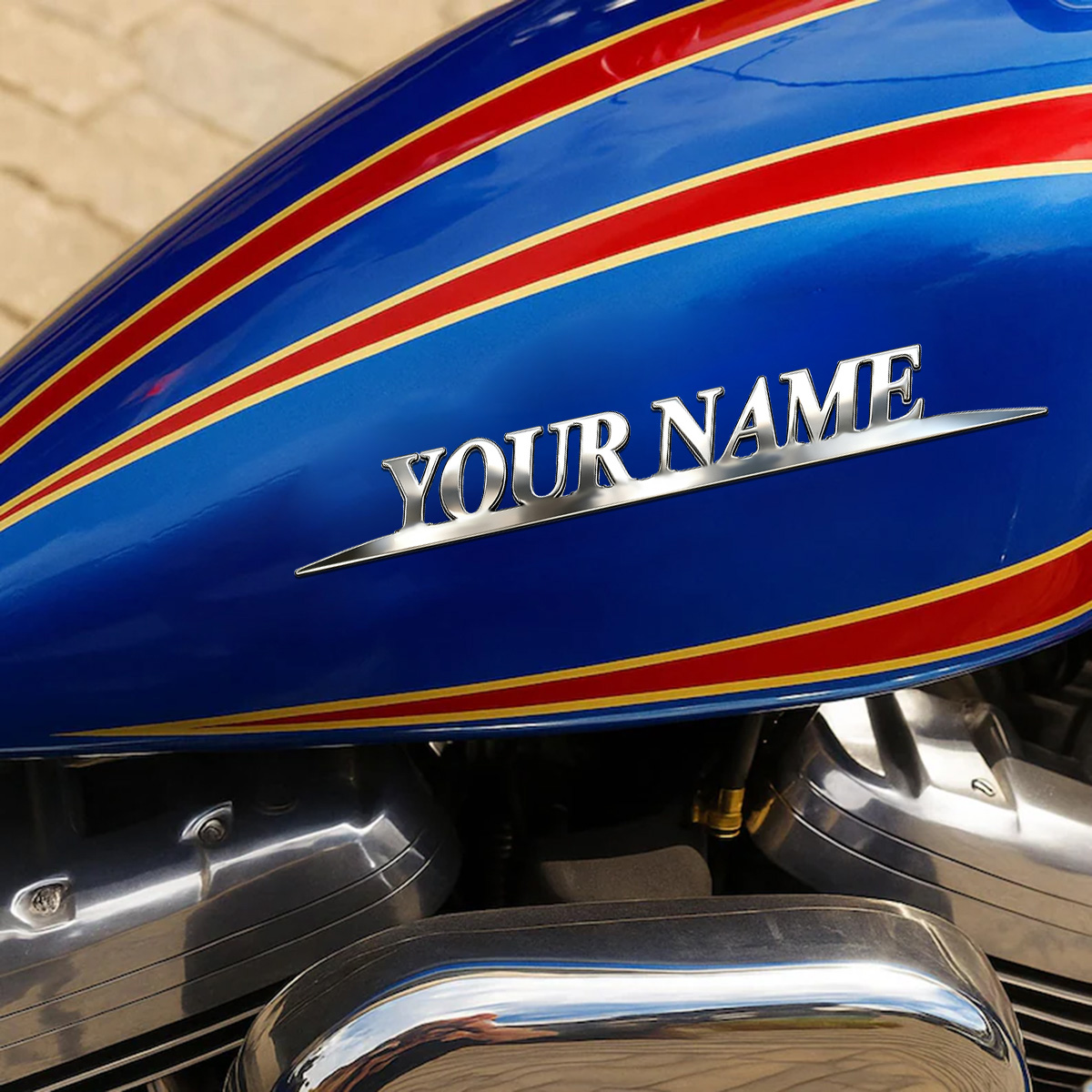 Metal Trendy YOUR NAME Sticker - Industrial Laser Power incelemesi ve fiyatı