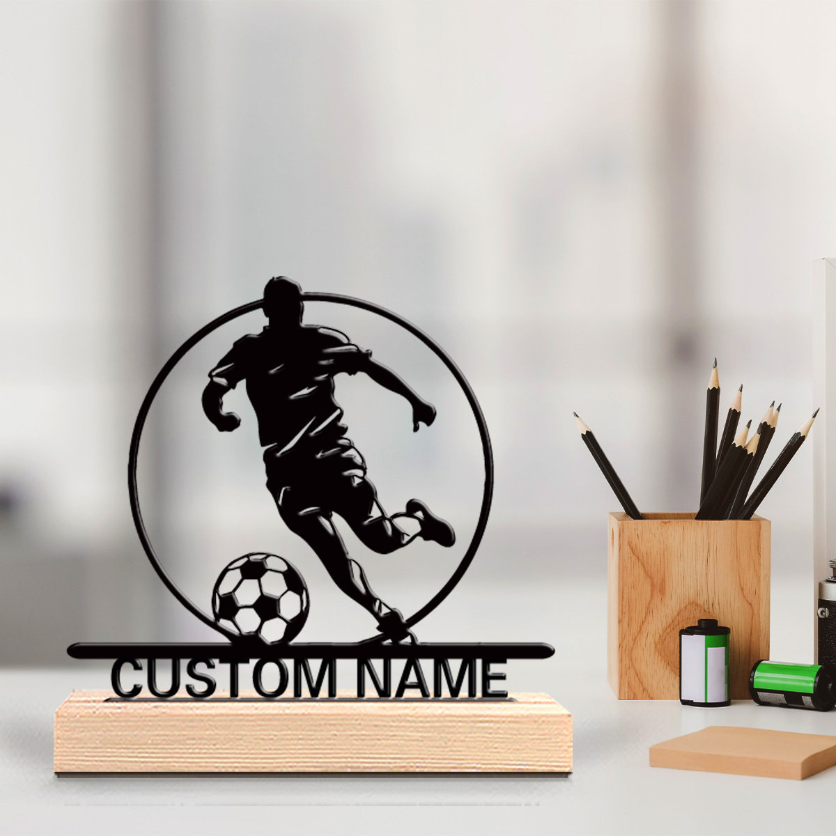Custom Soccer Player Metal Sta - Industrial Laser Marker incelemesi ve fiyatı