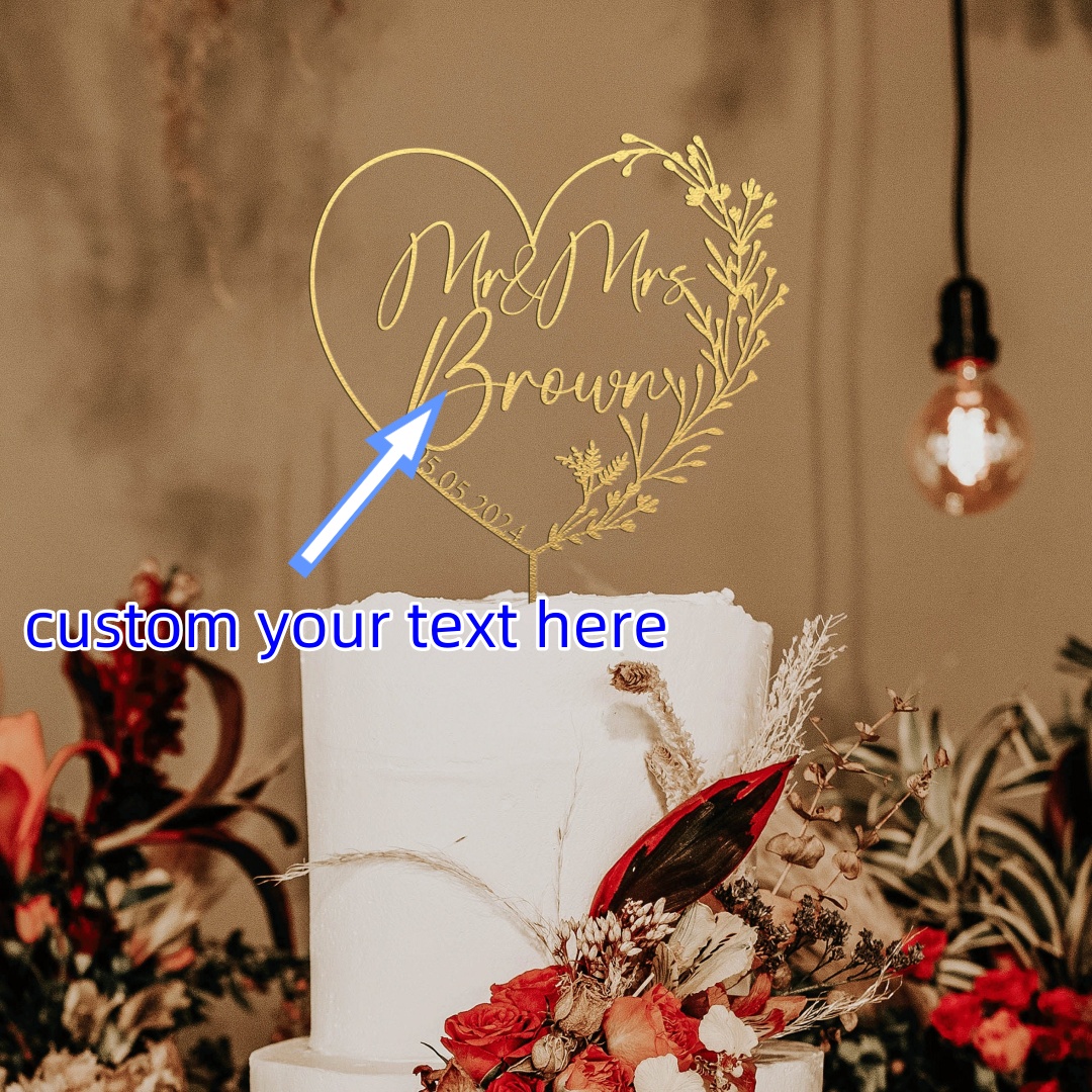 Gold Cake Topper with Heart, H - Industrial Laser Power incelemesi ve fiyatı