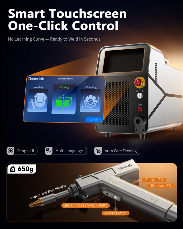 3 in 1 Weld Cut Clean 700W Ind - Industrial Handheld Laser Welder incelemesi ve fiyatı