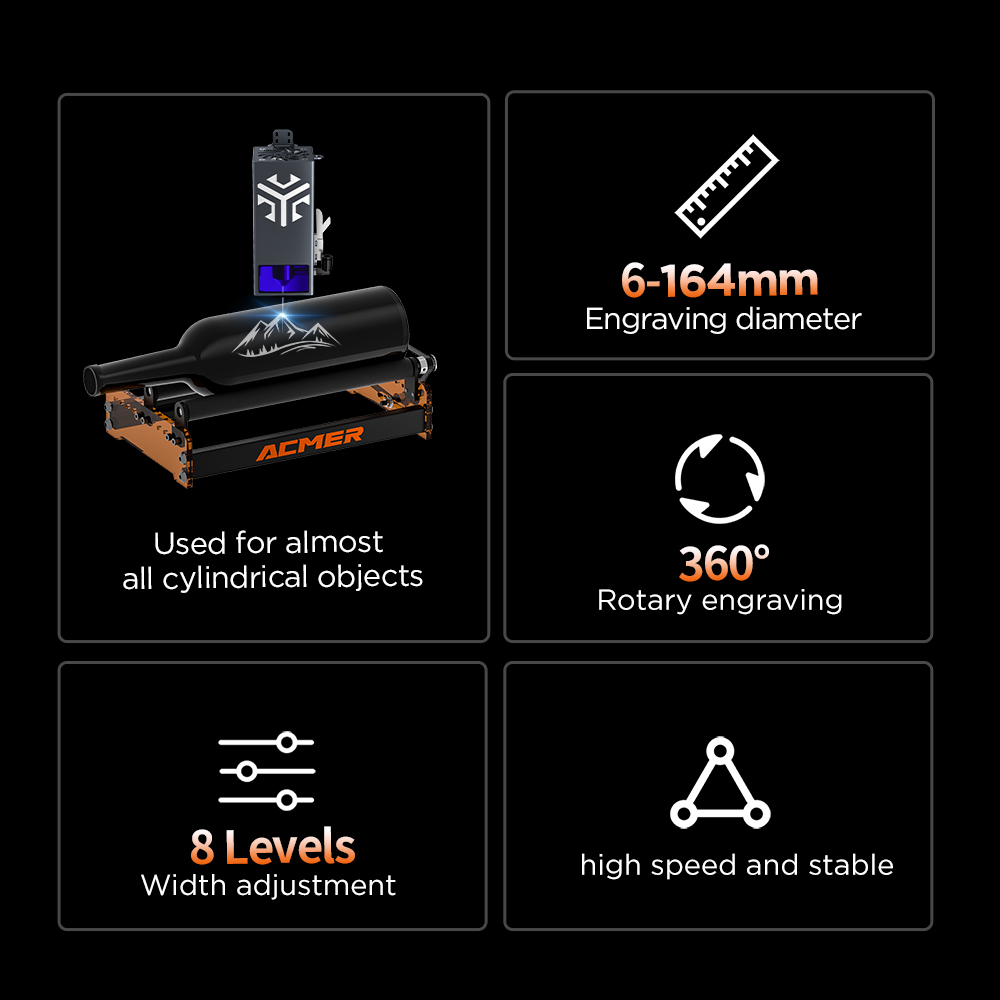 ACMER M3 Laser Rotary Roller 3 - Industrial Laser Cutting incelemesi ve fiyatı