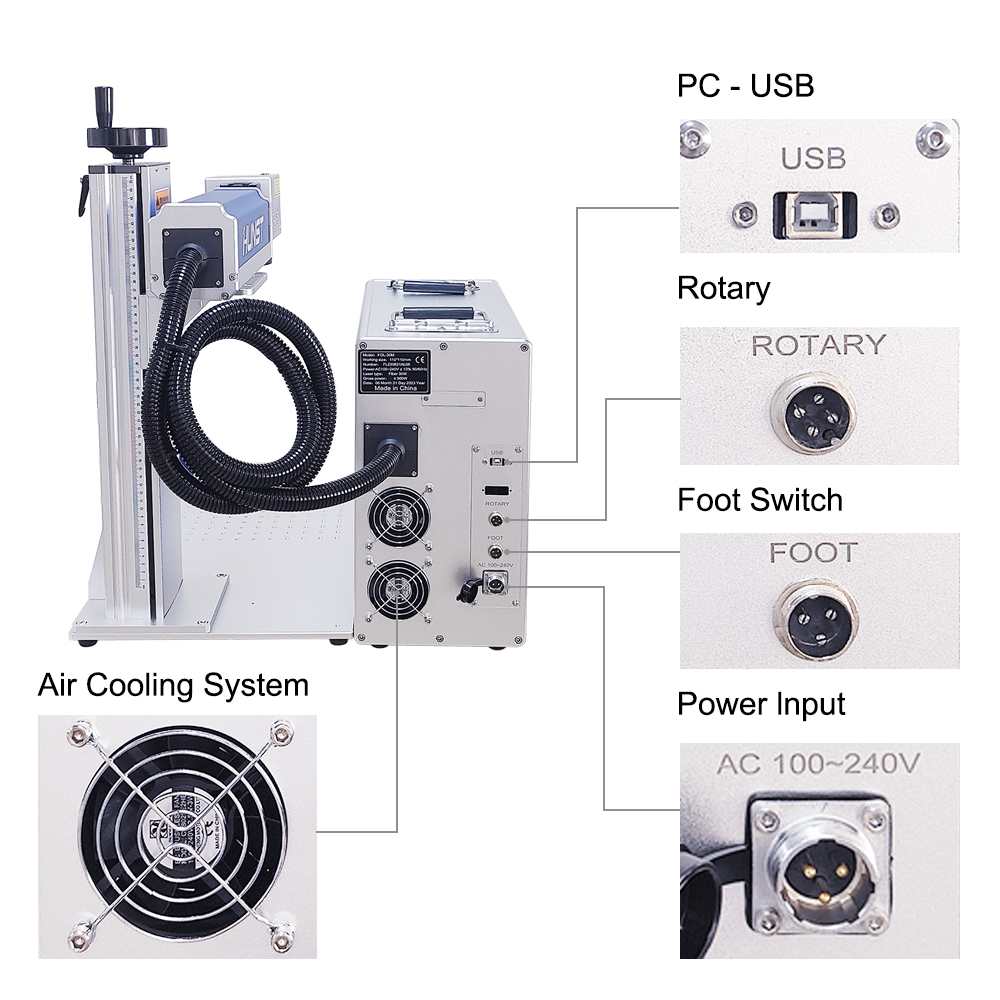 Hunst 50W 30W Fiber Laser Mark - Industrial Laser Cutting incelemesi ve fiyatı