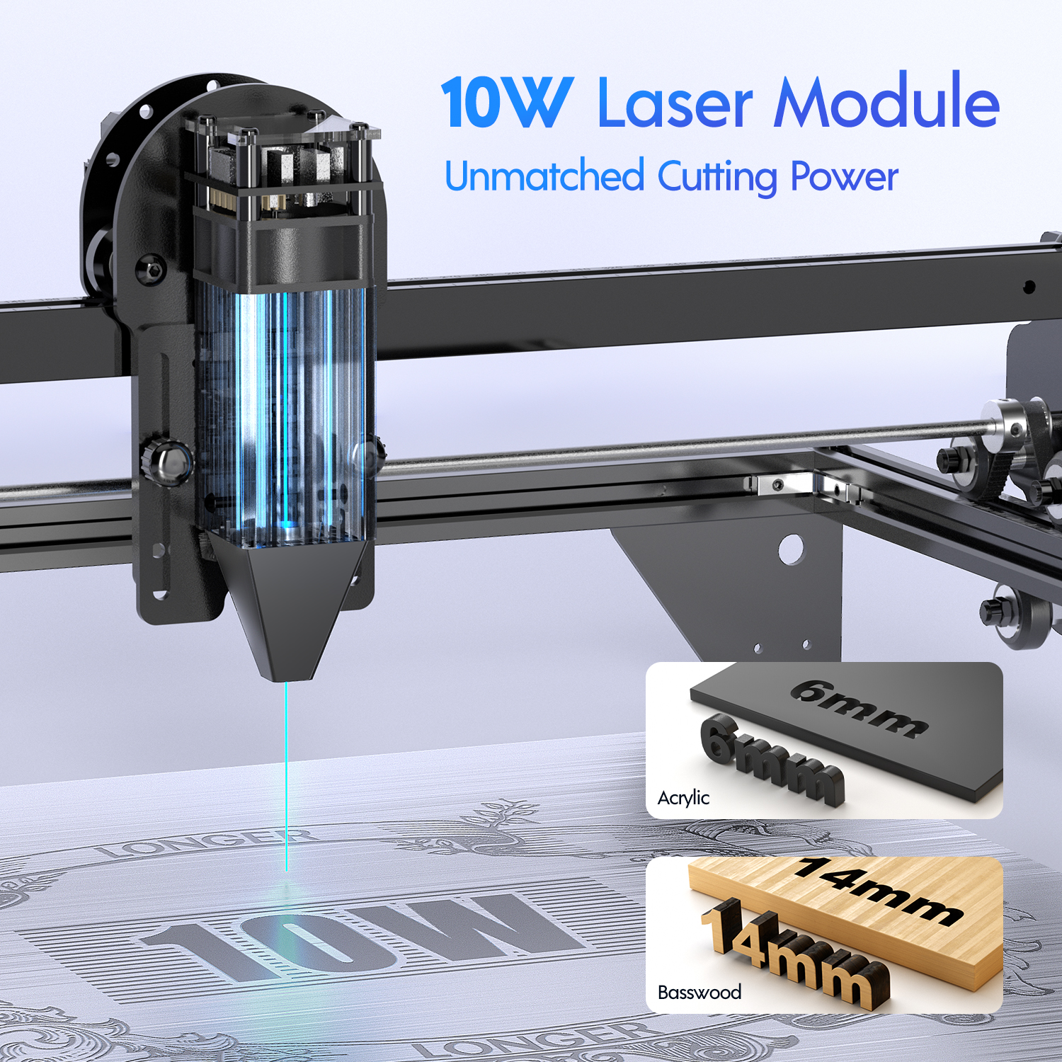 RAY5 10W Laser Engraving Cutti - Air Assist Pump Laser incelemesi ve fiyatı