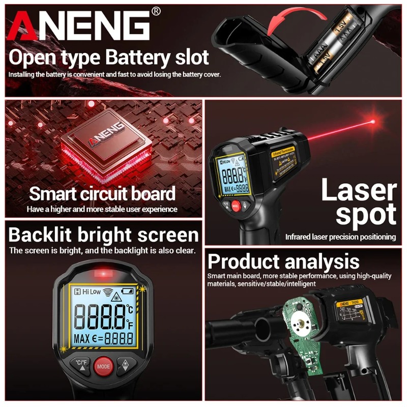 ANENG TH202 Industrial Handhel - Industrial Infrared Laser incelemesi ve fiyatı