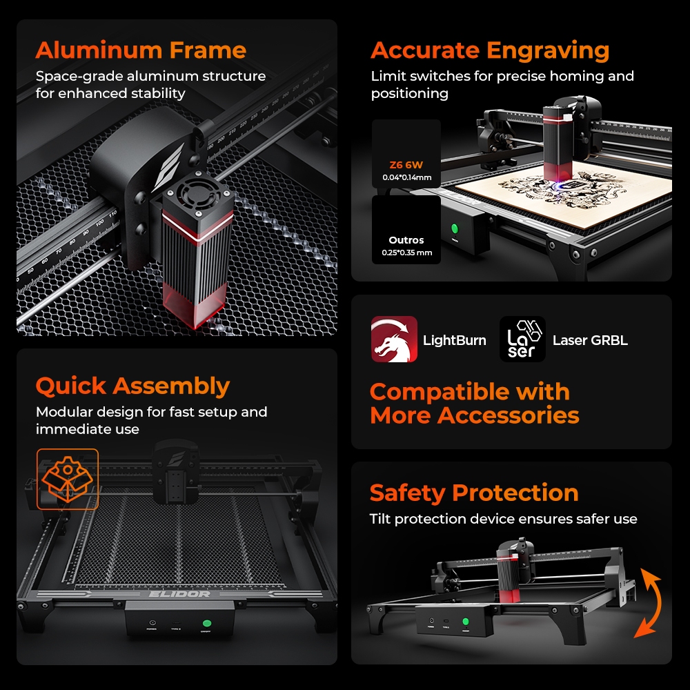 ELIDOR Z6 6W Laser Engraver an - Industrial Laser Solutions incelemesi ve fiyatı