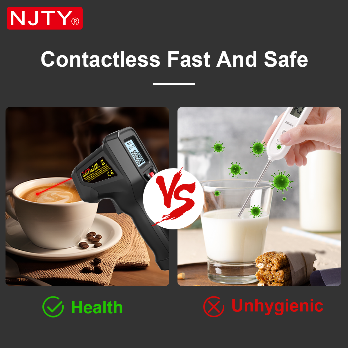 NJTY T600 Infrared Thermometer - Industrial Infrared Laser incelemesi ve fiyatı