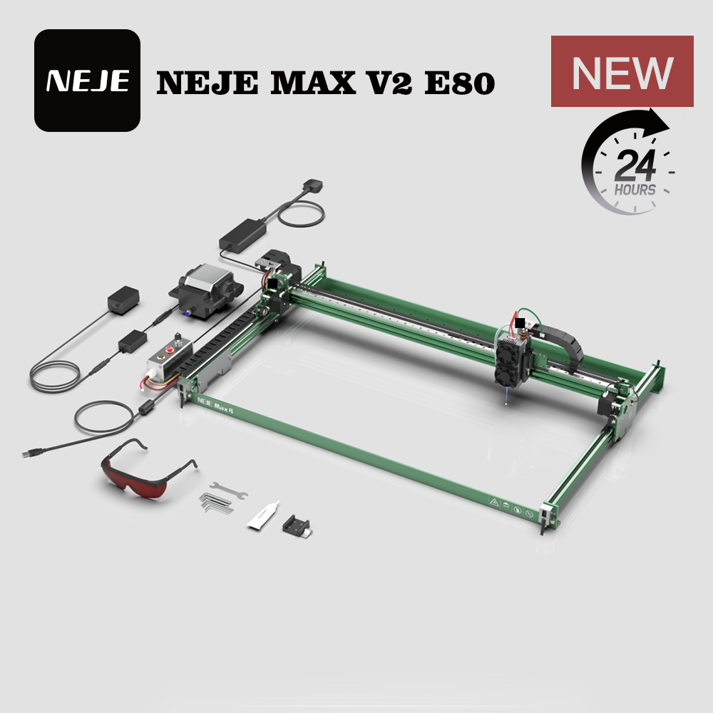 NEJE MAX V2 E80 80W 455nm Lase - Industrial Laser Cutting incelemesi ve fiyatı