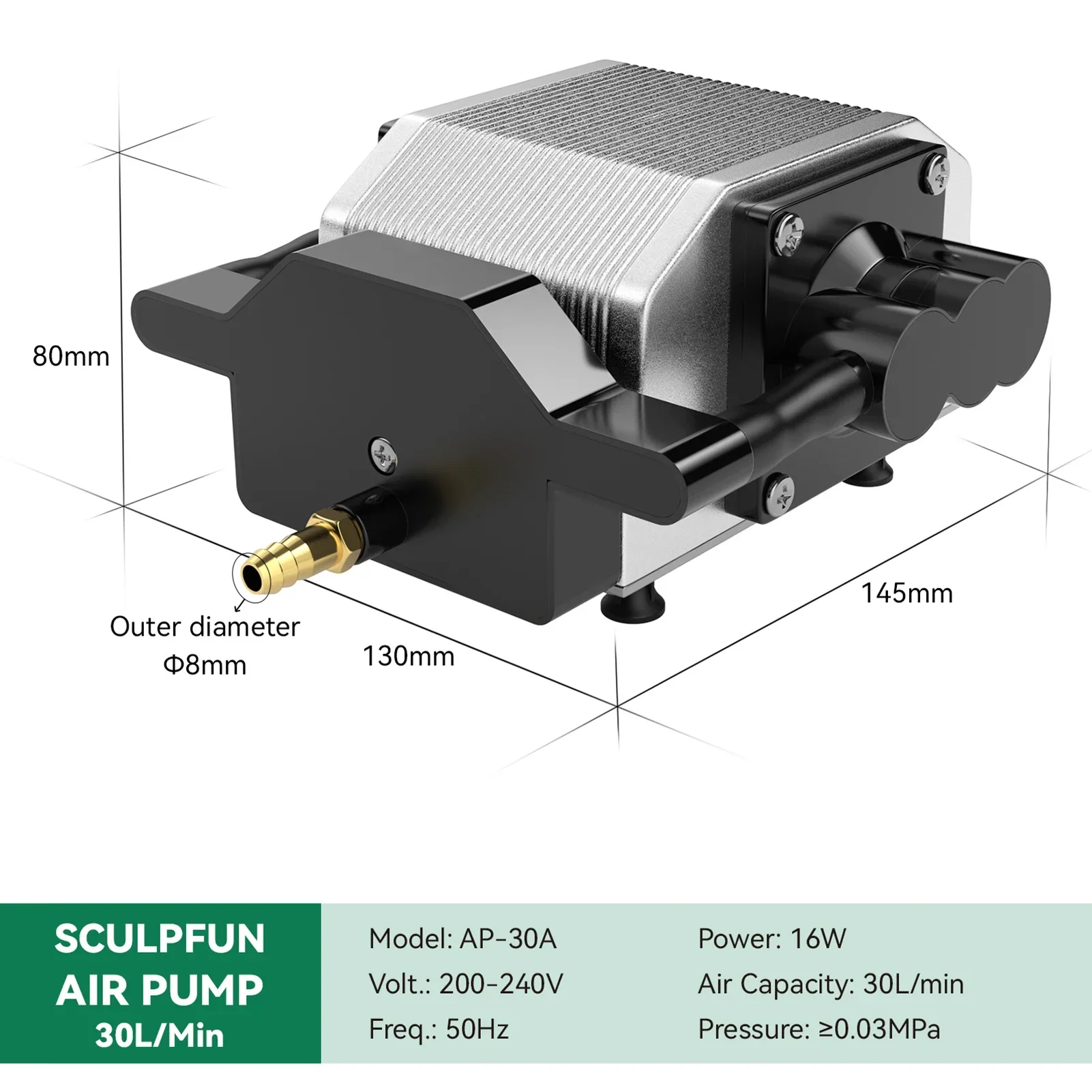 30L/Min Laser Air Assist Pump  - Air Assist Pump Laser incelemesi ve fiyatı