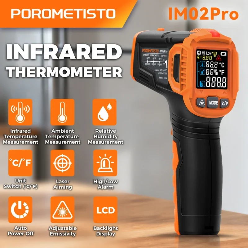 -50~380C Infrared Thermometer  - Industrial Infrared Laser incelemesi ve fiyatı