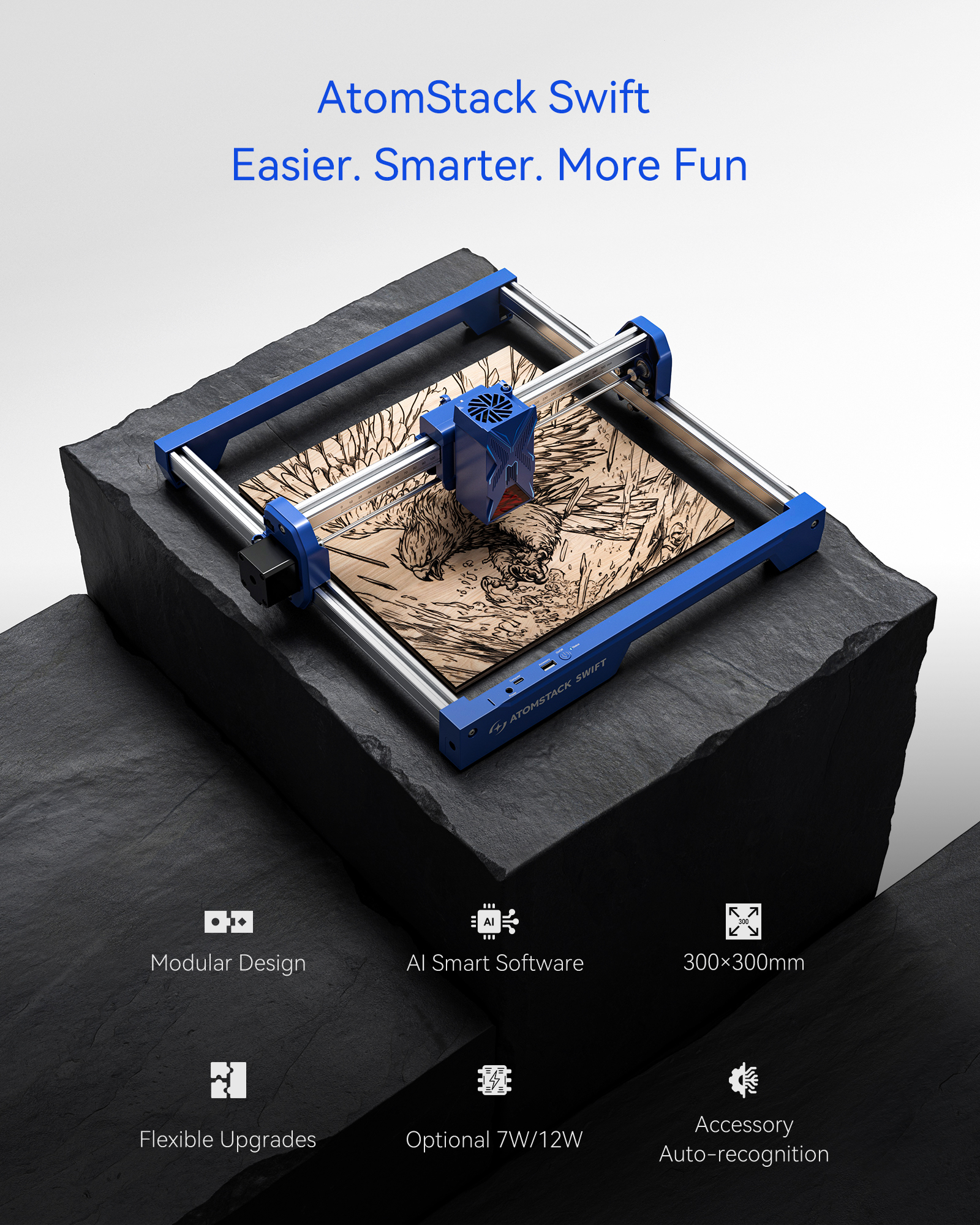 ATOMSTACK Swift 7W Portable La - Industrial Laser Solutions incelemesi ve fiyatı