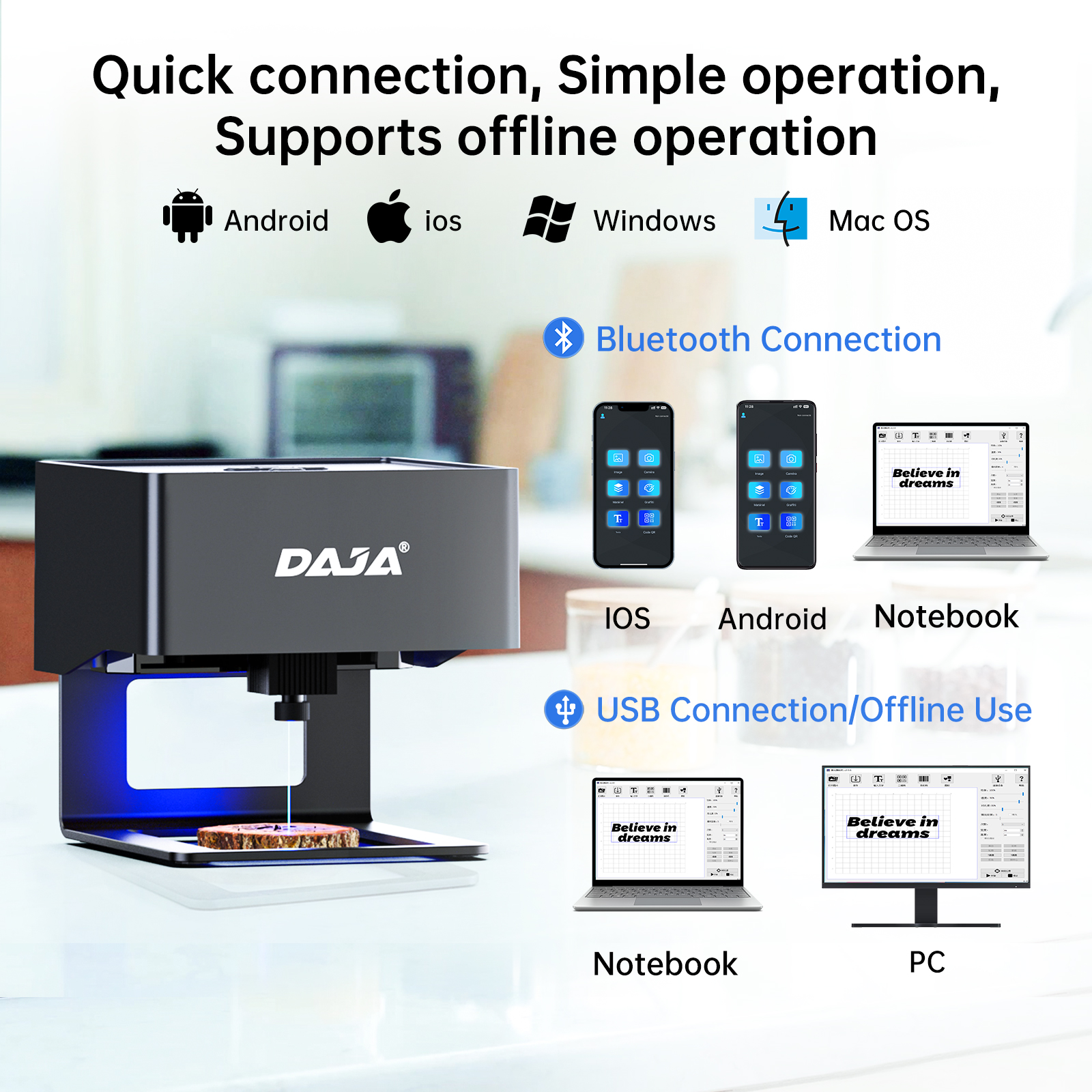 DAJA DJ6 Mini Portable Laser E - Industrial Laser Cutting incelemesi ve fiyatı